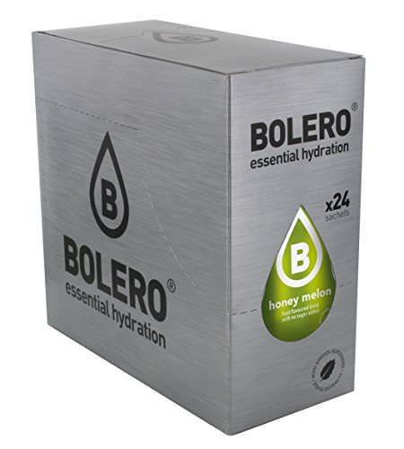 Bolero Bebida Instantánea sin Azúcar, Sabor Melón - Paquete de 24 x 9 gr - Total: 216 gr