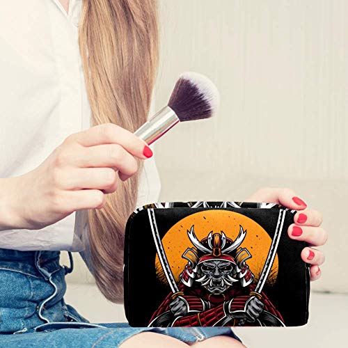 Bolso cosmético del Maquillaje Samurai Bolsa de Viaje organizadora de Neceser Maquillaje Gran Capacidad para señoras perezosas 18.5x7.5x13cm