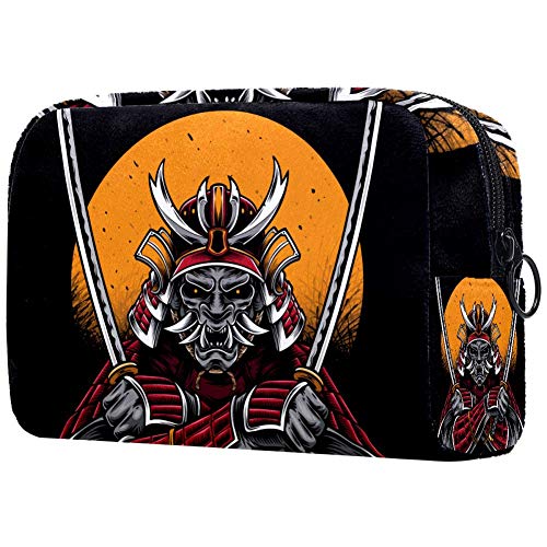 Bolso cosmético del Maquillaje Samurai Bolsa de Viaje organizadora de Neceser Maquillaje Gran Capacidad para señoras perezosas 18.5x7.5x13cm