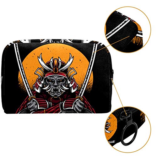 Bolso cosmético del Maquillaje Samurai Bolsa de Viaje organizadora de Neceser Maquillaje Gran Capacidad para señoras perezosas 18.5x7.5x13cm