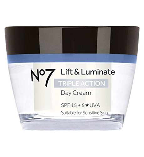 Boots No7 Lift & Luminate Triple Action Crema de día 50ml 15SPF + 5 Uva - APTO PARA PIEL SENSIBLE