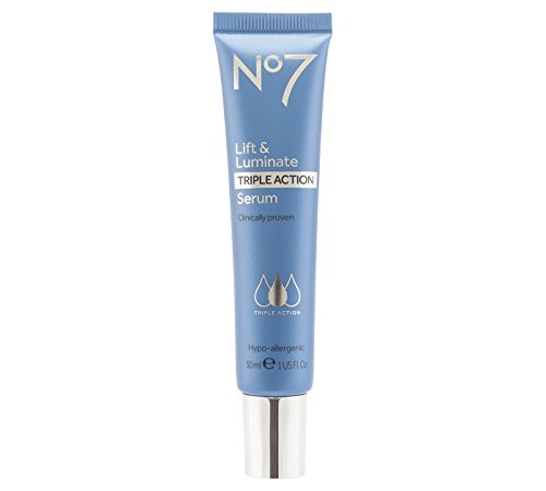 Boots No7 Lift & Luminate TRIPLE ACTION Serum **30ml*** VISIBLY REDUCES WRINKLES by Lift & Luminate Triple Action