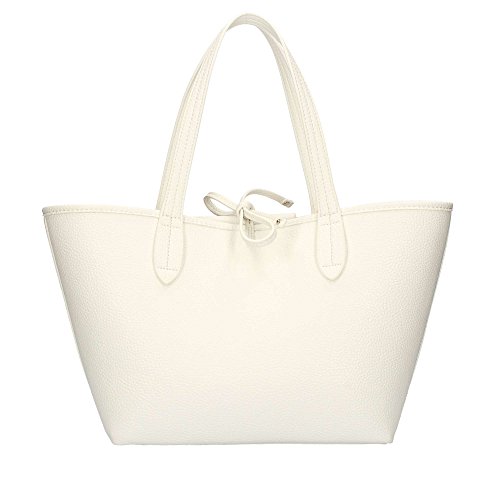 borsa Patrizia Pepe paillet paillett paillet larg. 42 cm alt. 23 cm alt. manico 18 cm colore arancione bianco