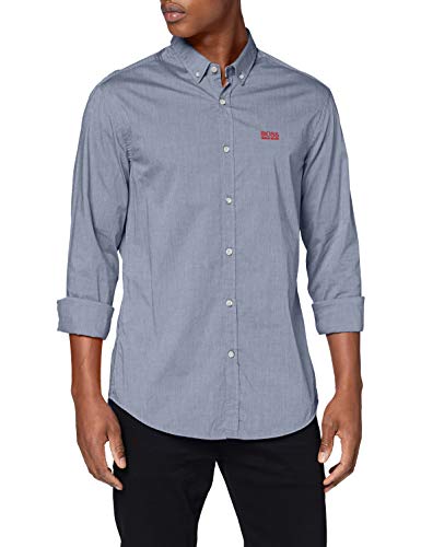 BOSS Biado_r Camisa, Azul (Open Blue 480), Small para Hombre