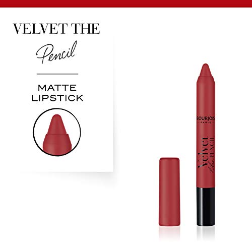 Bourjois Velvet The Pencil - Pintalabios Tono 11 Red Vin'tage, 3g