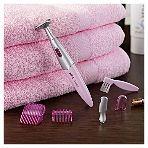 Braun Silk-épil 3in1 Trimmer - Acabadora con 4 accesorios, incluido un cabezal de precisión, rosa