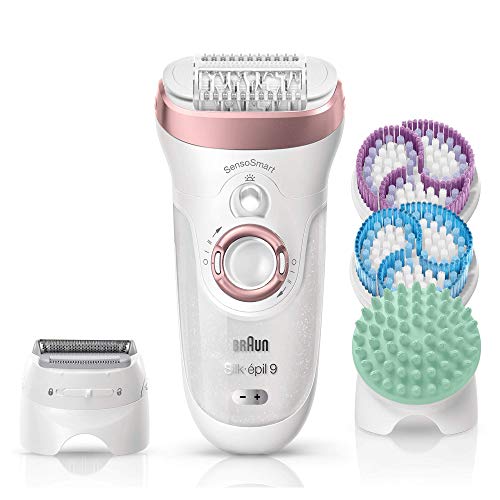 Braun Silk-épil 9 9/990 SkinSpa - Depiladora Mujer, Eléctrica, con Tecnología SensoSmart con 13 Accesorios, Exfoliación, Masaje, Afeitadora, Recortador