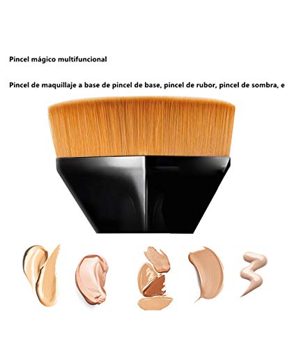 Brochas de maquillaje,Brocha para Base de Maquillaje,Cepillo de base en forma de pétalo suave del tacto brochas de base en polvo líquido Face Blush para mezclar cosméticos,líquido o polvos