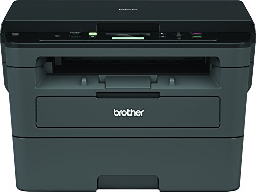 Brother DCPL2530DW - Impresora multifunción láser monocromo Wifi con impresión dúplex, 30 ppm, USB 2.0, Wifi Direct, procesador de 600 MHz, memoria de 64 MB, gris, 39.8 x 27.2 x 41 cm