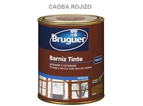 BRUGUER Barniz Tinte BTE.BRUGUER Caoba Rojizo 750 ML, Negro