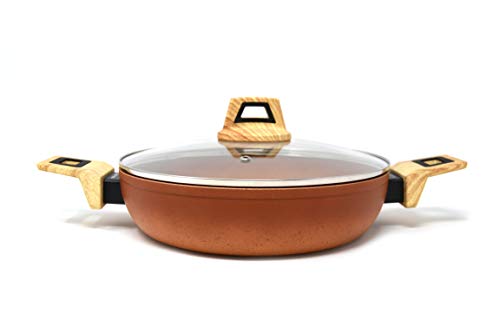 Cacerola Baja Amercook Terracotta con tapa 26 cm