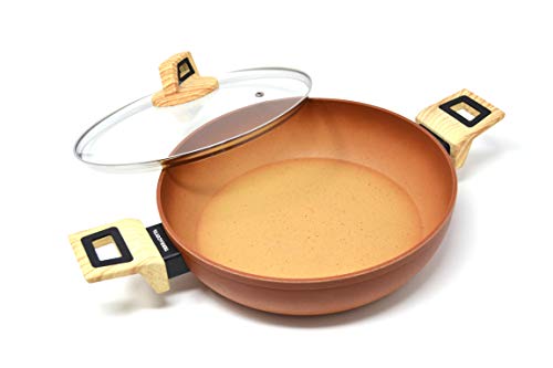 Cacerola Baja Amercook Terracotta con tapa 26 cm