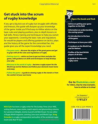 Cain, N: Rugby Union For Dummies