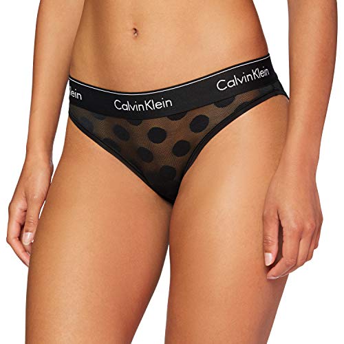 Calvin Klein Braguita de Bikini, Negro (Black_DTM WB 6WA), (Talla del Fabricante: Small) para Mujer