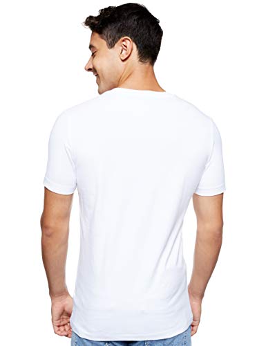 Calvin Klein Center Monogram Box Slim tee Camiseta, Blanco (Bright White Yaf), Large para Hombre