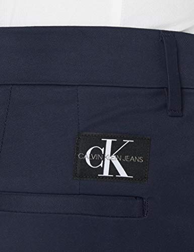 Calvin Klein Ckj026 Slim Stretch Chino Pant Pantalones, Azul, 30W / 30L para Hombre