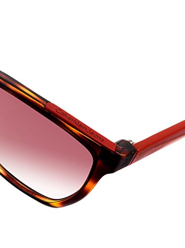 Calvin Klein Gafas de Sol CKJ757S-239 (57 mm) Havana/Rojo