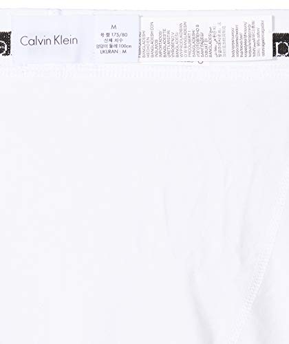 Calvin Klein Hombre - Pack de 3 bóxers de tiro medio - Cotton Stretch, Multicolor (I03 White/Red Ginger/Pyro Blue), S, (Pack de 3)