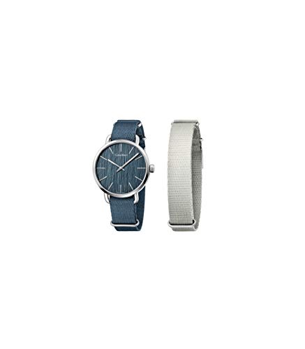 Calvin Klein Reloj Analogico para Hombre de Cuarzo con Correa en Tela K7B211WL