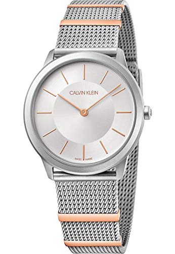 Calvin Klein Reloj Analógico para Mujer de Cuarzo con Correa en Acero Inoxidable K3M521Y6