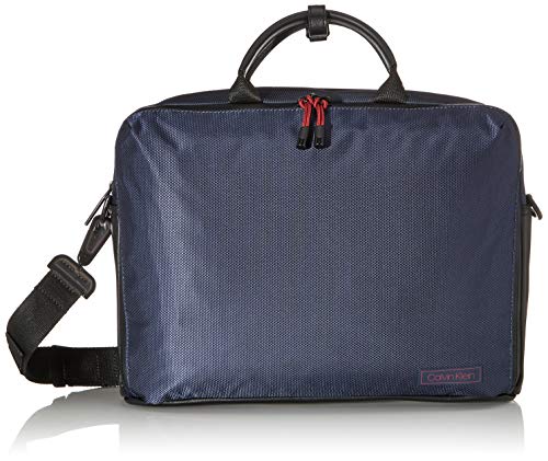 Calvin Klein - Revealed Laptop Bag, Organizadores de bolsos Hombre, Azul (Navy), 0.1x0.1x0.1 cm (W x H L)