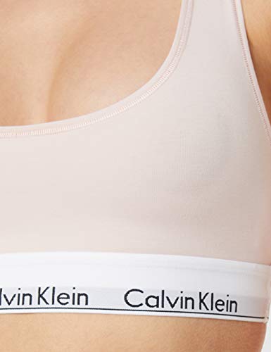 Calvin Klein Sujetador Estilo Bralette, Rosa (Nymphs Thigh 2nt), K (Talla del Fabricante: Medium) para Mujer