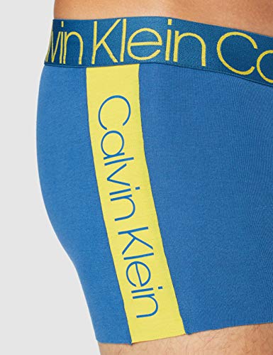 Calvin Klein Trunk Calzoncillos, Azul (Tempe Blue/Freesia 6lo), X-Large para Hombre