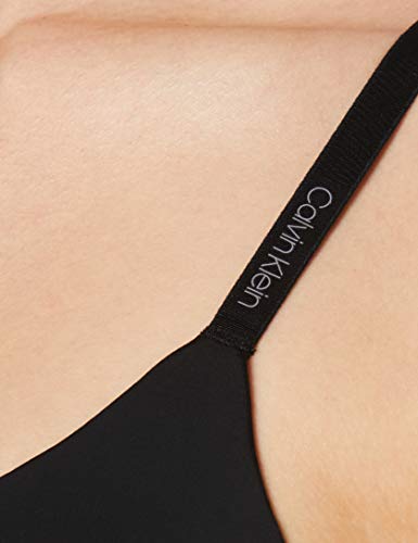 Calvin Klein Unlined Triangle Sujetador de triángulo, Negro (Black 001), K (Talla del Fabricante: 0B32) para Mujer