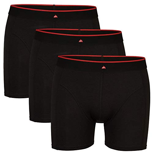 Calzoncillos Boxer de Bambú para Hombre, Pack de 3, Ropa Interior Antibacteriana y Ultra Suave, Ajustados, Comodidad Superior, Negro, Blanco, Gris, Multipack (Negro, Medium)