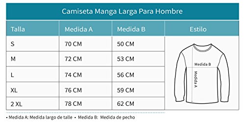 Camiseta de Manga Larga para Hombre - 2018 Francia Campeona del Mundo! Medium Gris