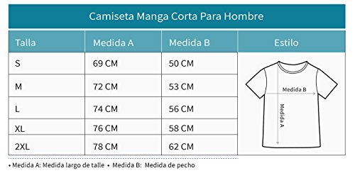 Camiseta para Hombre - Camisetas Guitarra Electrica Camisetas Hombre Rock - Large Gris Antracita