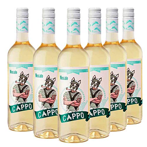 Cappo Moscato - Vino Blanco - Pack de 6 Botellas x 750 ml