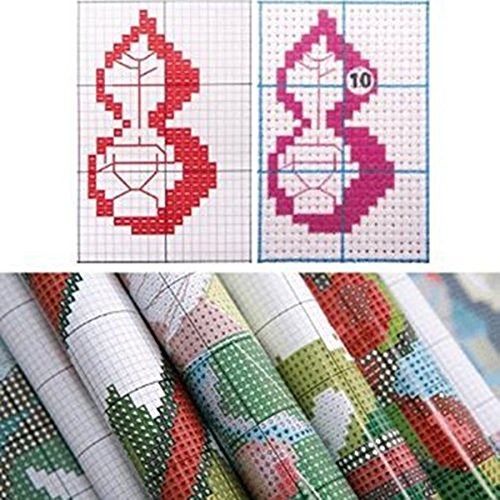 captaincrafts caliente nuevas versiones patrones de Kits de punto de cruz bordado Kit – la ventana de la Navidad, Blanco, STAMPED