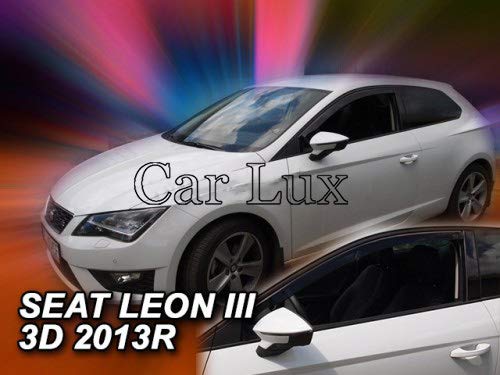 Car Lux AR04852 - Derivabrisas Deflectores de Viento Leon 5F de 3 Puertas