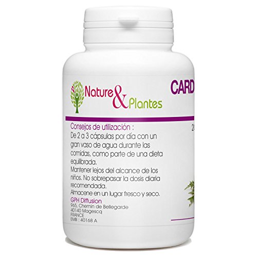 Cardo Mariano Orgánico - Silybum marianum - 300mg - 200 cápsulas vegetales