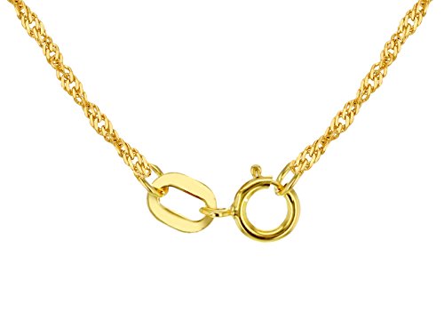 Carissima Gold Cadena con colgante de oro amarillo de 9K, 46 cm, letra C