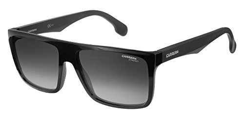 Carrera 5039/S 9O 807 Gafas de sol, Negro (Black/Dark Grey Sf), 58 Unisex-Adulto