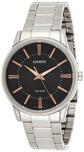 Casio Reloj Analógico para Hombre de Cuarzo con Correa en Acero Inoxidable MTP-1303PD-1A3VEF