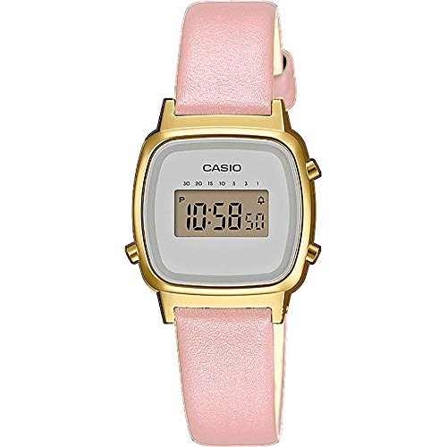 Casio Reloj Digital para Mujer de Cuarzo con Correa en Piel LA670WEFL-4A2EF