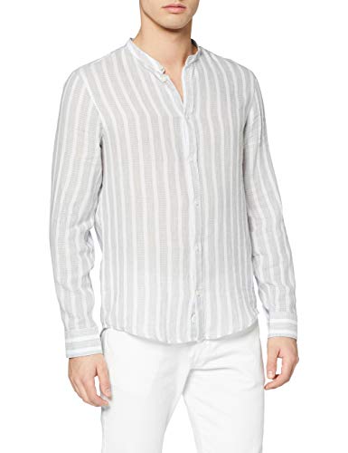 CASUAL FRIDAY Shirt Cfarthur CC Camisa, Gris (Light Grey Melange 50813), Large para Hombre