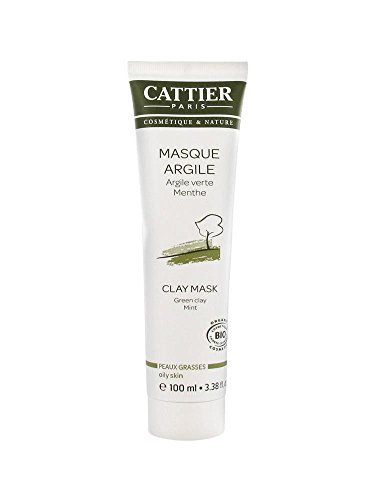 Cattier - Mascarilla de arcilla verde ecológica, 100 ml