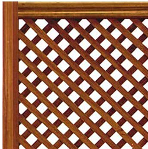 Celosía De Madera Tratada para Decoración De Terrazas, Jardines y Exteriores - Teca (228x92 cm)