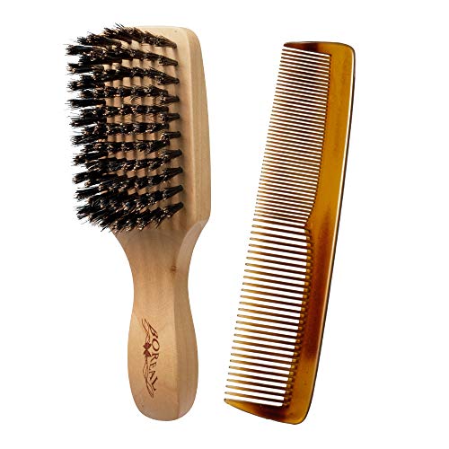 Cepillo barba y peine bigote. Brush and comb for beard. 100% made in Italy.