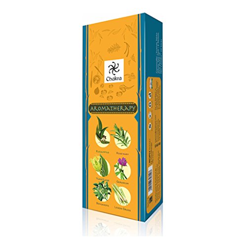 Chakra Aromaterapia Fragancia Natural los Palos perfumados - Promueve la Salud y el ser-20 Incienso por Caja - de Larga duración 120 Palos de fragancias - Pack de 6