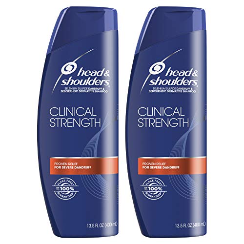 Champú Head and Shoulders Clinical Strength para tratar la caspa y la dermatitis seborreica, 400 ml (paquete de 2)