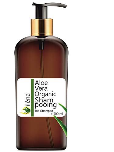 Champú Natural Ecologico con Aloe Vera, Argan, Vitaminas y Queratina (Keratina) con Ceramidas Naturales para Cabello - Pelo Dañado y Seco sin Parabenos Sin Sulfatos Anticaida y Volumen (500 ml)