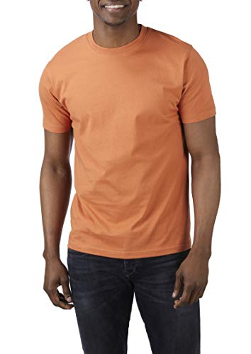 Charles Wilson Paquete 5 Camisetas Cuello Redondo Lisas (Medium, Orange Sunset)