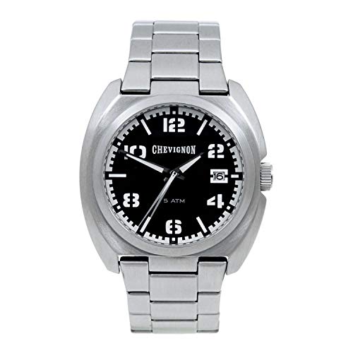 Chevignon 92-0010-501 - Reloj de Pulsera Hombre, Acero Inoxidable, Color Plata