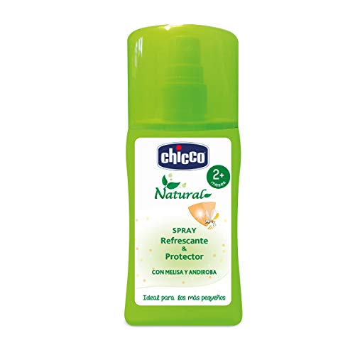 Chicco Protección Natural - Loción en Spray Bebés de ingredientes naturales que refresca y protege también frente a mosquitos - 100 ml