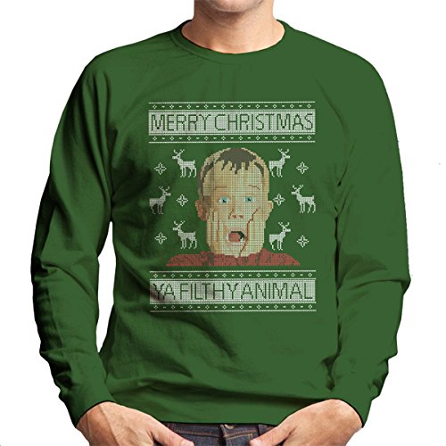 Christmas Home Alone Filthy Animals Knit Men's Sweatshirt